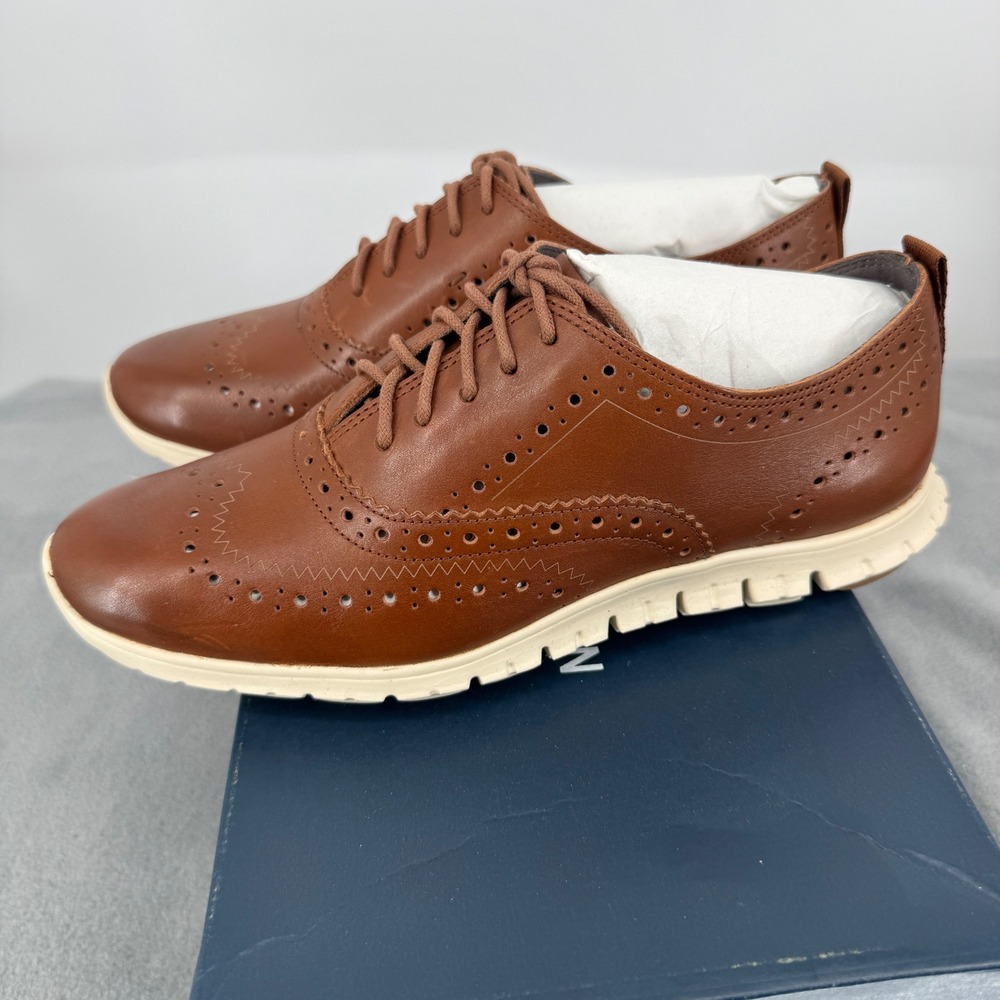 Cole Haan ZeroGrand Wing OX II Womens 6.5 B Oxford Woodbury Leather W05154